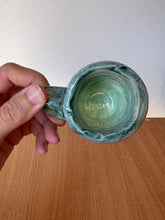 Load image into Gallery viewer, Two-Tone Green Espresso Mug
