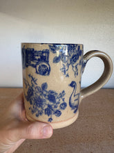 Load image into Gallery viewer, Blue Floral Farmer Mug
