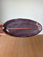 Load image into Gallery viewer, Smokey Merlot Striped Trinket Tray
