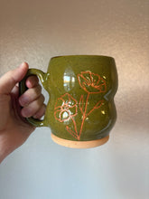 Load image into Gallery viewer, *Flawed* Olive Dainty Flowers Mug
