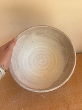 Load image into Gallery viewer, XL-Speckled White Floral Mixing Bowl

