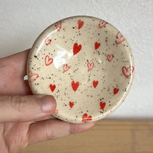 Load image into Gallery viewer, Dainty Red Hearts Teaspoon Trinket Tray
