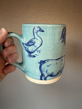 Load image into Gallery viewer, Light Blue Farm Mug
