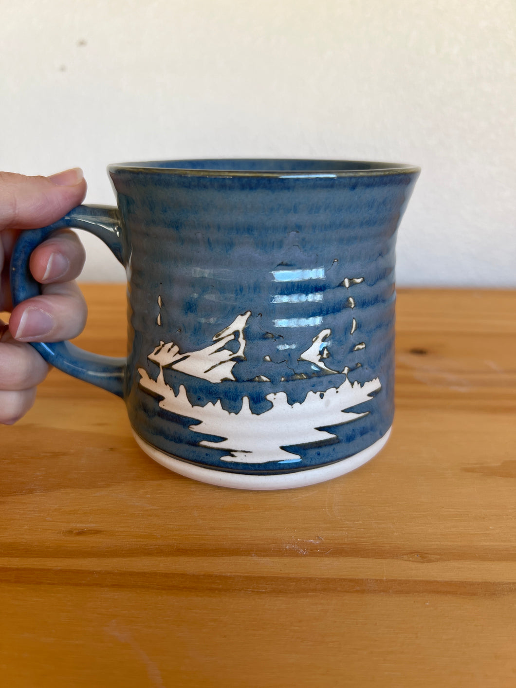 *FLAWED* Drippy Blue Mountain Mug