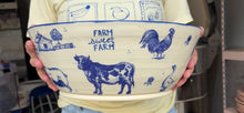 Load image into Gallery viewer, XL- Farm Sweet Farm Mixing Bowl
