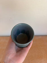 Load image into Gallery viewer, Teal Drippy Vase
