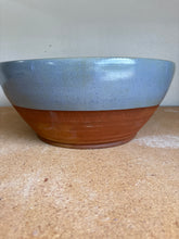 Load image into Gallery viewer, *FLAWED* XL. Frosted Turquoise Mixing Bowl
