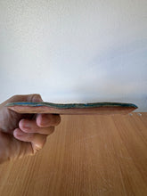 Load image into Gallery viewer, Hand-Carved Blue Flower Trinket Tray
