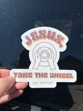 Load image into Gallery viewer, Jesus Take The Wheel Car Decal

