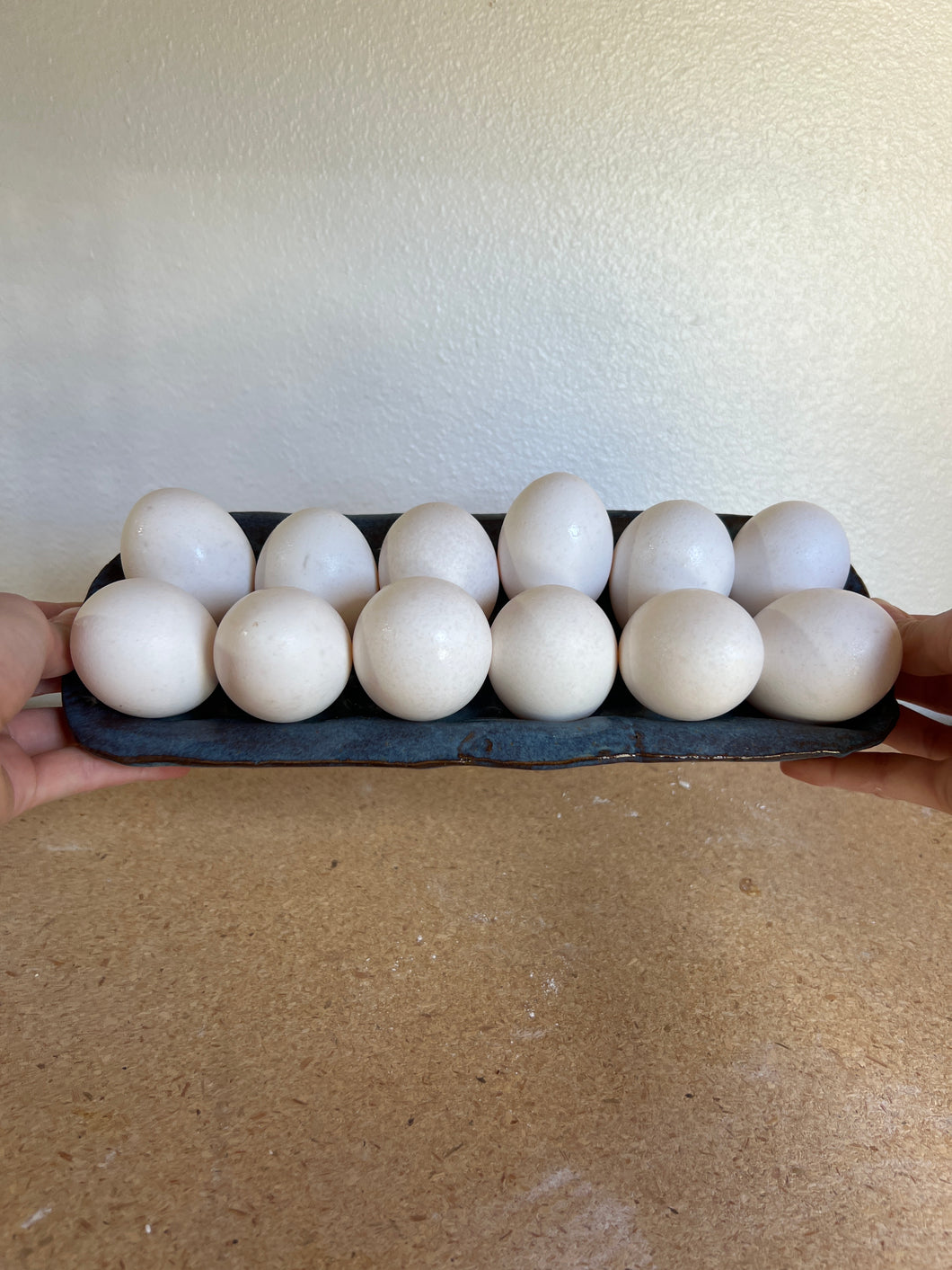 Rustic Blue 1 Doz. Egg Holder