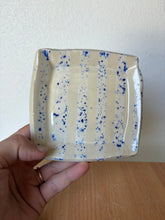 Load image into Gallery viewer, Blue Speckled Trinket Tray

