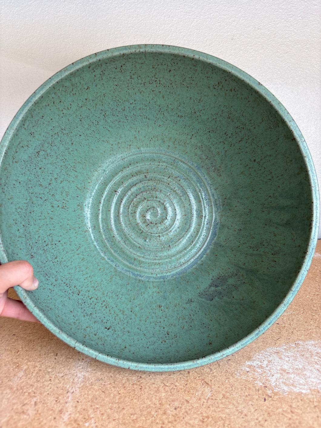 XL. Green Emerald Dream Mixing Bowl