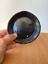 Load image into Gallery viewer, Midnight Black Circle Trinket Tray
