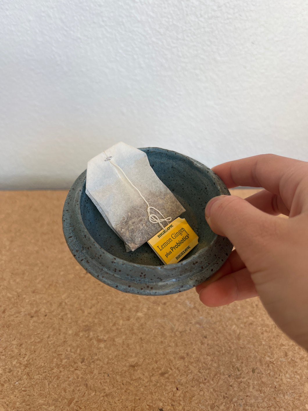 Speckled Blue Tea Bag Rest