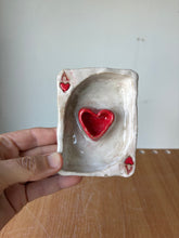 Load image into Gallery viewer, Ace of Hearts Trinket Dish
