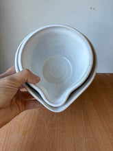 Load image into Gallery viewer, *Set of 2* Nesting White Pour Bowls
