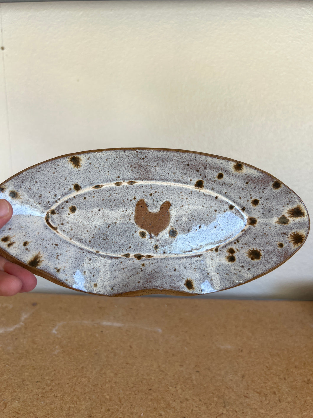 Speckled Chicken Double Spoon Rest