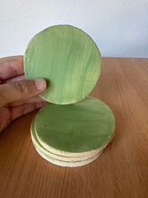 Load image into Gallery viewer, *Set of 4* Matte Green Coaster Set
