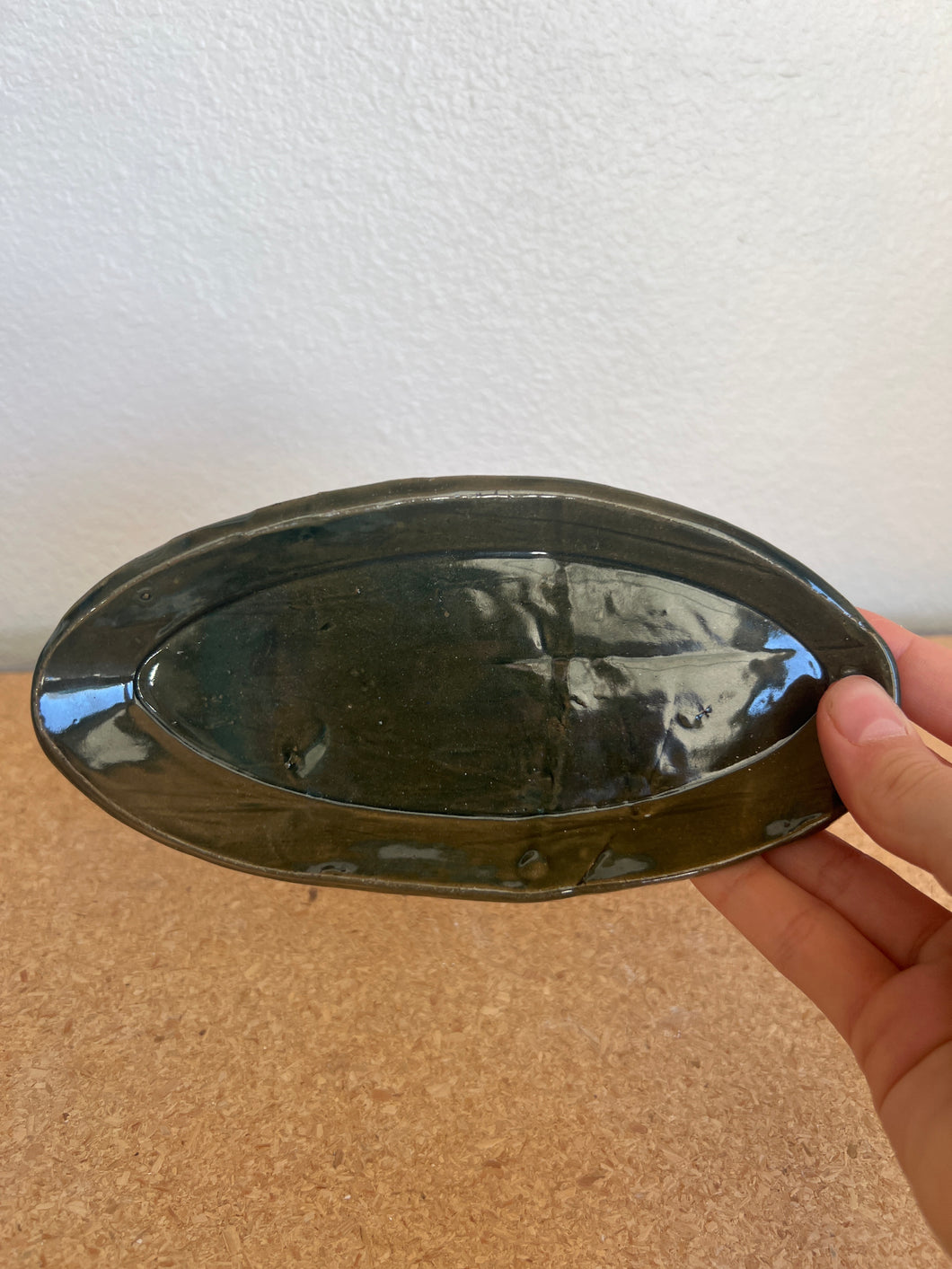 Deep Green Trinket Tray