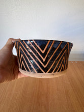 Load image into Gallery viewer, Navy Geometric Mixing Bowl
