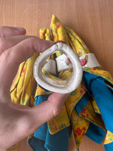 Load image into Gallery viewer, *Set of 4* Rose Napkin Ring &amp; Hand-Sewn Napkins
