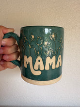 Load image into Gallery viewer, Teal Floral Mama Mug
