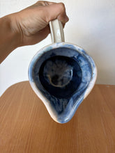 Load image into Gallery viewer, Hand Painted Blue Floral Pitcher
