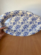 Load image into Gallery viewer, Blue Floral Serving Tray
