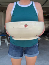 Load image into Gallery viewer, Hand-Painted Strawberry Mixing Bowl
