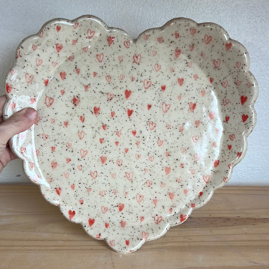 11 in. Dainty Hearts Serving Tray