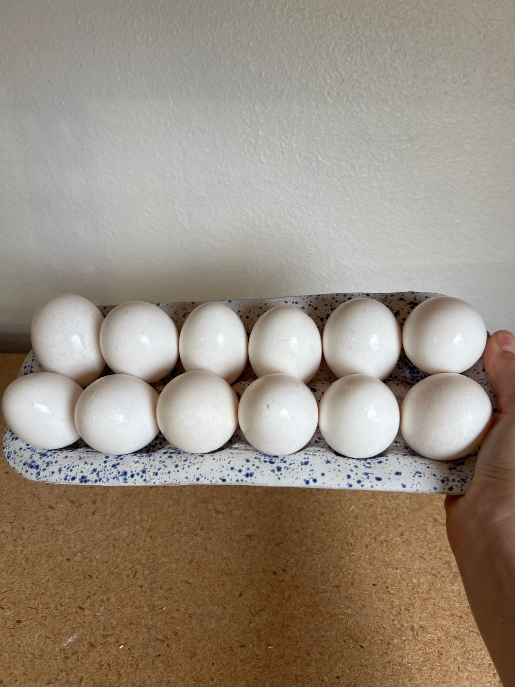 Speckled Blue 1 Doz. Egg Holder