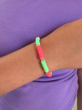 Load image into Gallery viewer, Watermelon Slushy Adult Bracelet (Made by Ellyn)

