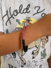Load image into Gallery viewer, Maroon &amp; Black Bracelet (Made by Brooks)
